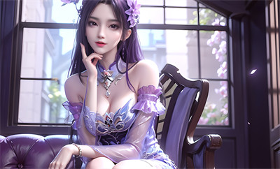 [107]精致AI绘画-斗破苍穹-小医仙-紫色涩涩-晚漫-共享AI国漫精致绘画AI高清视频