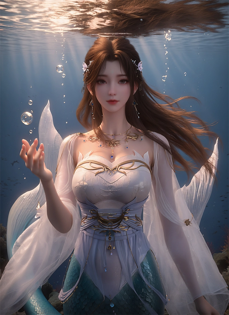 图片[2]-[第186期] [美人鱼] [美人鱼 · 系列] 涩涩 [119P]-晚漫-共享AI国漫精致绘画AI高清视频