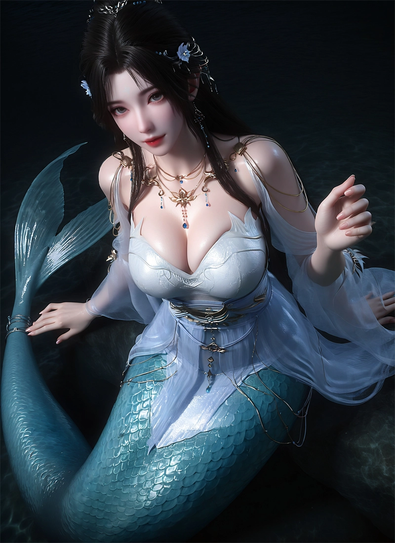 图片[4]-[第186期] [美人鱼] [美人鱼 · 系列] 涩涩 [119P]-晚漫-共享AI国漫精致绘画AI高清视频