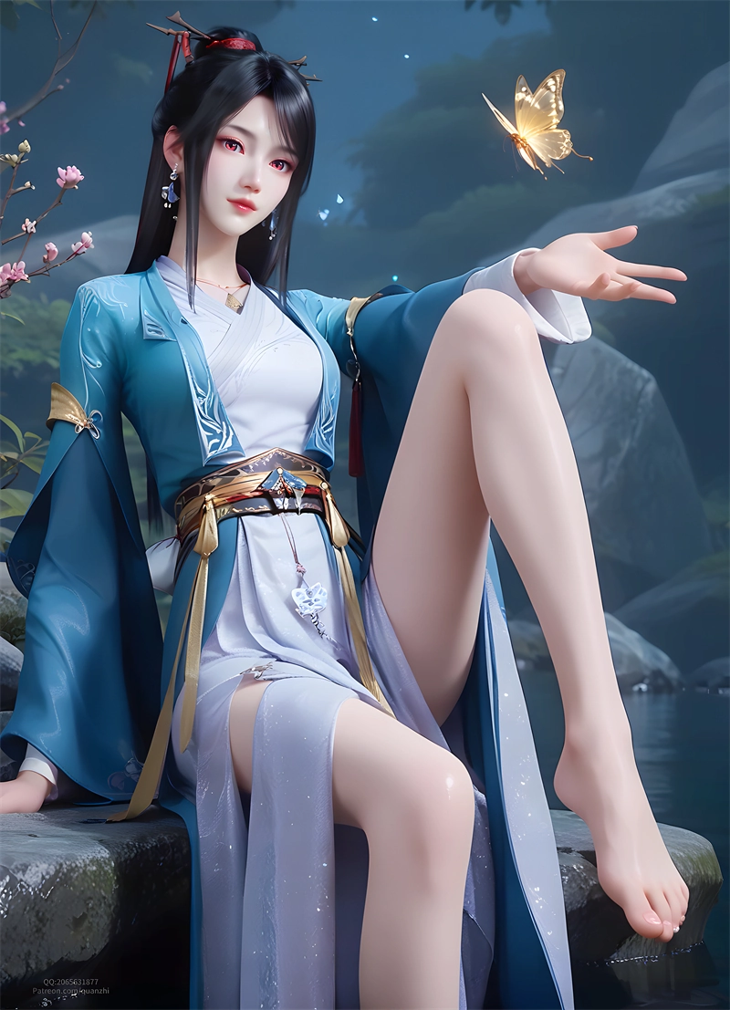 图片[1]-[第419期] [元尊] [夭夭 · 系列] 涩涩 [42P]-晚漫-共享AI国漫精致绘画AI高清视频