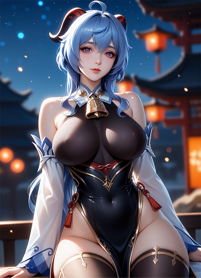 图片[4]-[第425期] [原神] [甘雨 · 系列一] 涩涩 [106P]-晚漫-共享AI国漫精致绘画AI高清视频