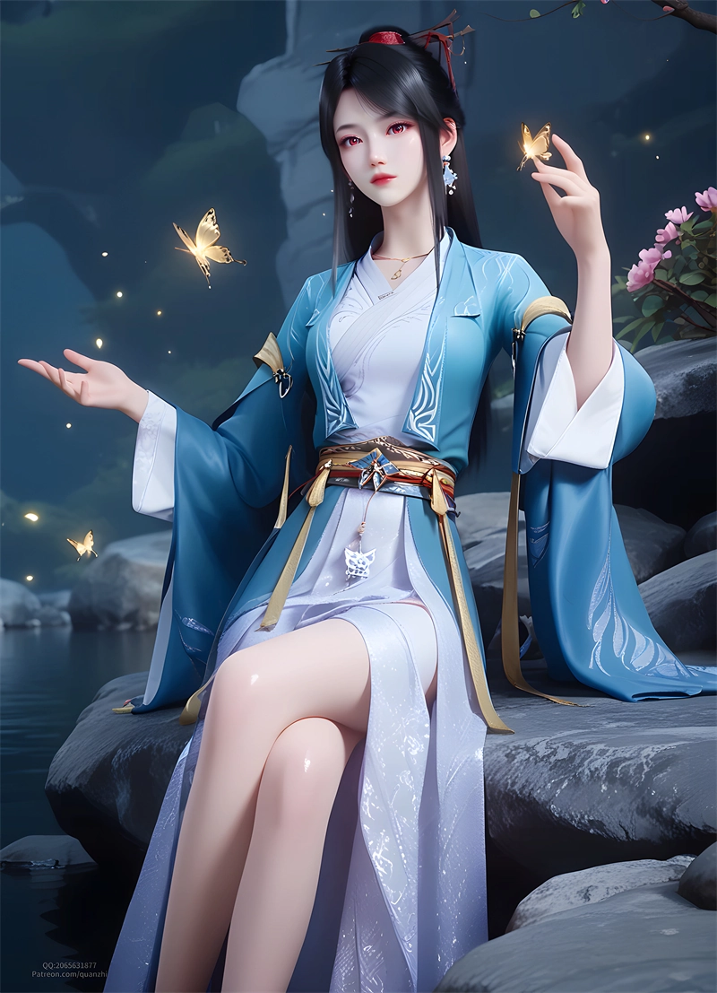 图片[4]-[第419期] [元尊] [夭夭 · 系列] 涩涩 [42P]-晚漫-共享AI国漫精致绘画AI高清视频