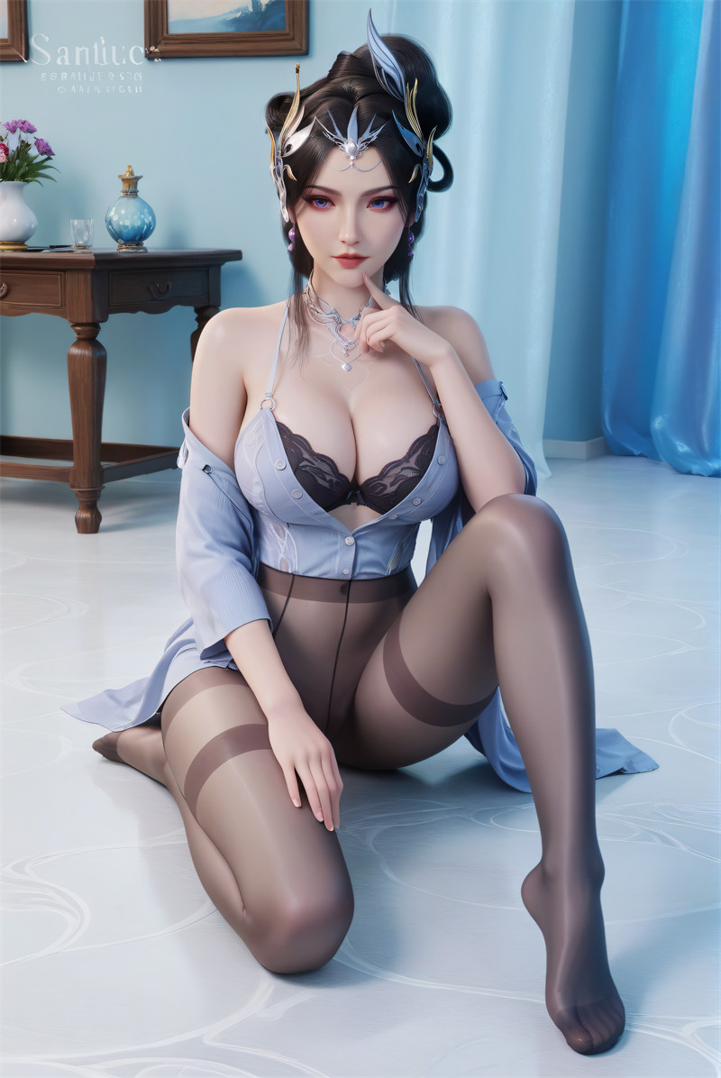 图片[4]-[第935期] [仙逆] [白雪 · 系列] 牛仔裤内衣丝袜 [82P]-晚漫-共享AI国漫精致绘画AI高清视频