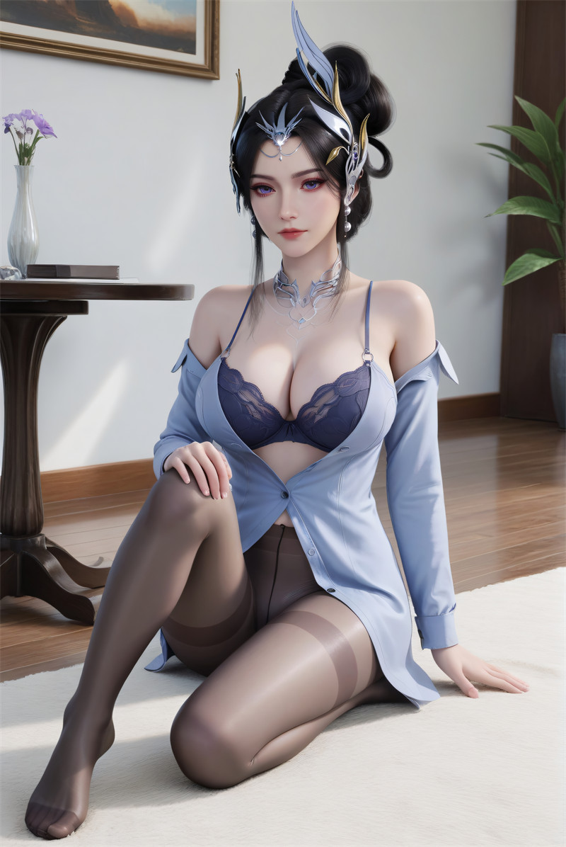 图片[3]-[第935期] [仙逆] [白雪 · 系列] 牛仔裤内衣丝袜 [82P]-晚漫-共享AI国漫精致绘画AI高清视频