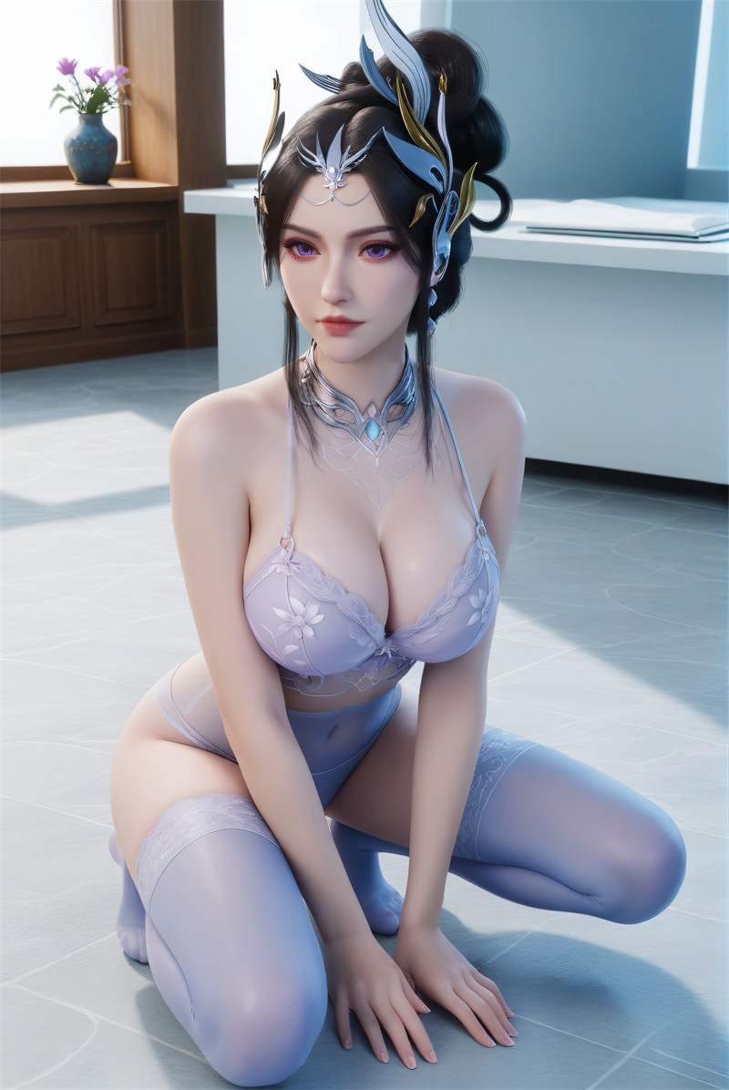 图片[2]-[第935期] [仙逆] [白雪 · 系列] 牛仔裤内衣丝袜 [82P]-晚漫-共享AI国漫精致绘画AI高清视频