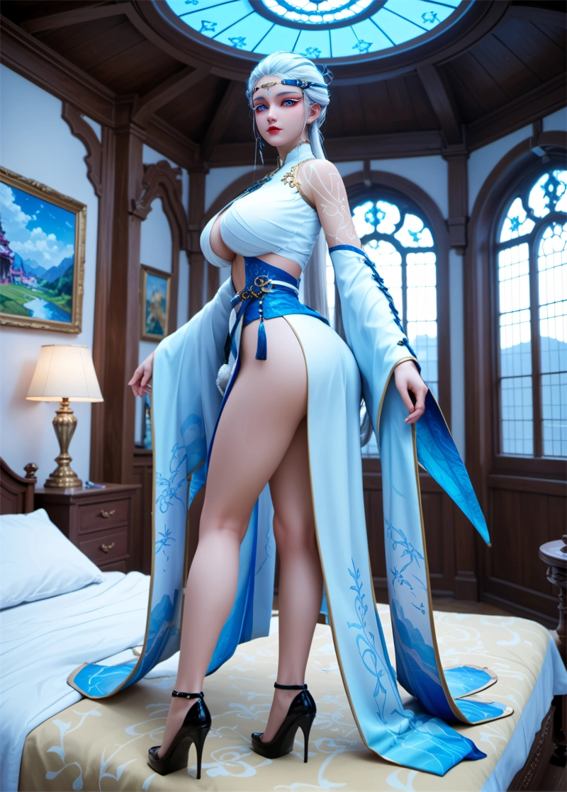 图片[2]-[第900期] [沧元图] [知画 · 系列] 翘臀长袍 [88P]-晚漫-共享AI国漫精致绘画AI高清视频