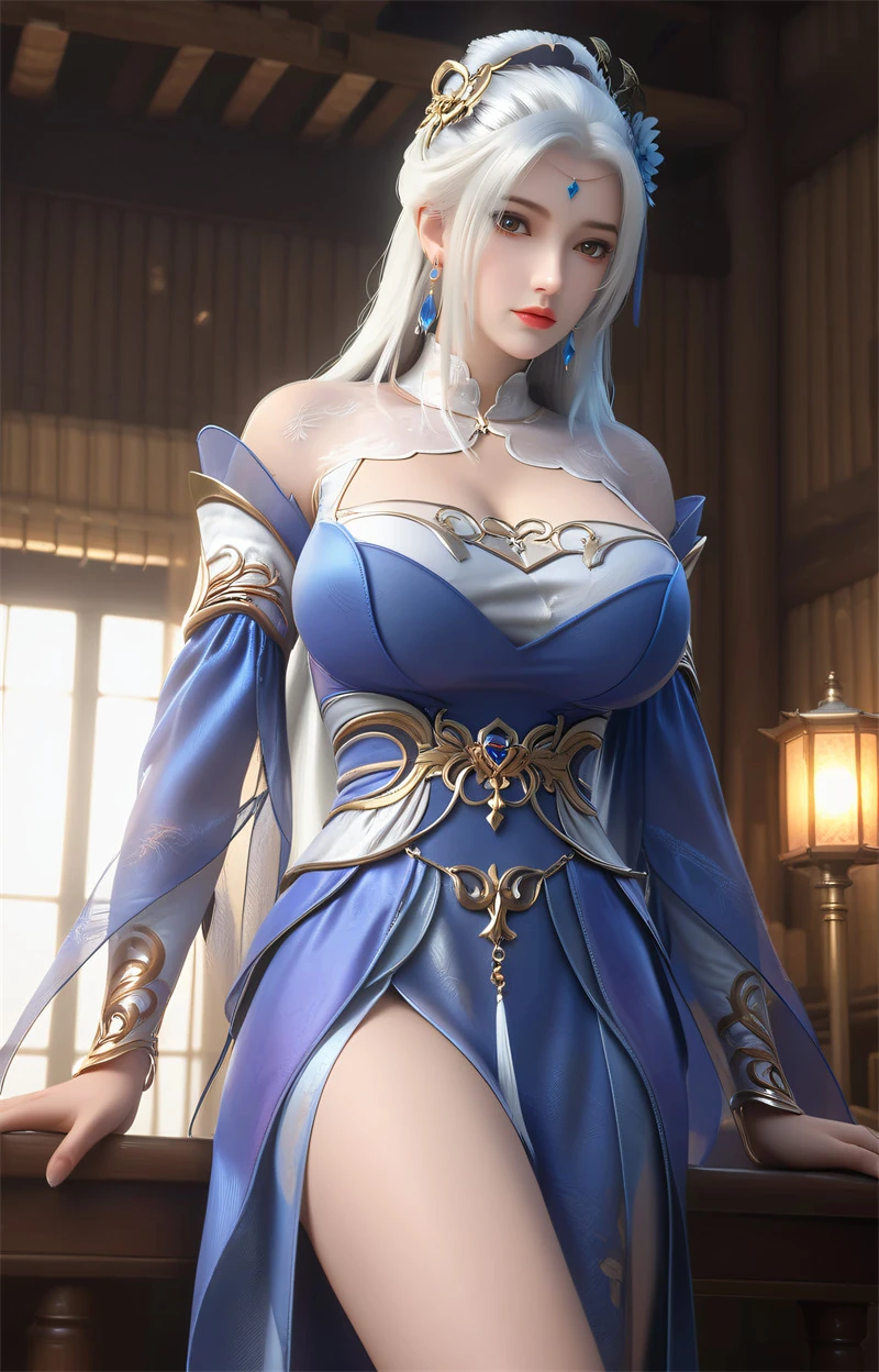 图片[2]-[第1382期-仙武帝尊-楚萱儿] 银发美女-晚漫-共享AI国漫精致绘画AI高清视频