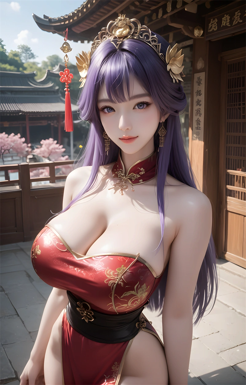 图片[2]-[第1237期] [百炼成神-天穹] 低胸旗袍巨乳 [193P]-晚漫-共享AI国漫精致绘画AI高清视频