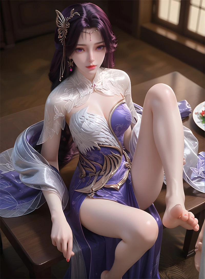 图片[3]-[第1365期-完美世界-云曦] 紫色翘臀-晚漫-共享AI国漫精致绘画AI高清视频