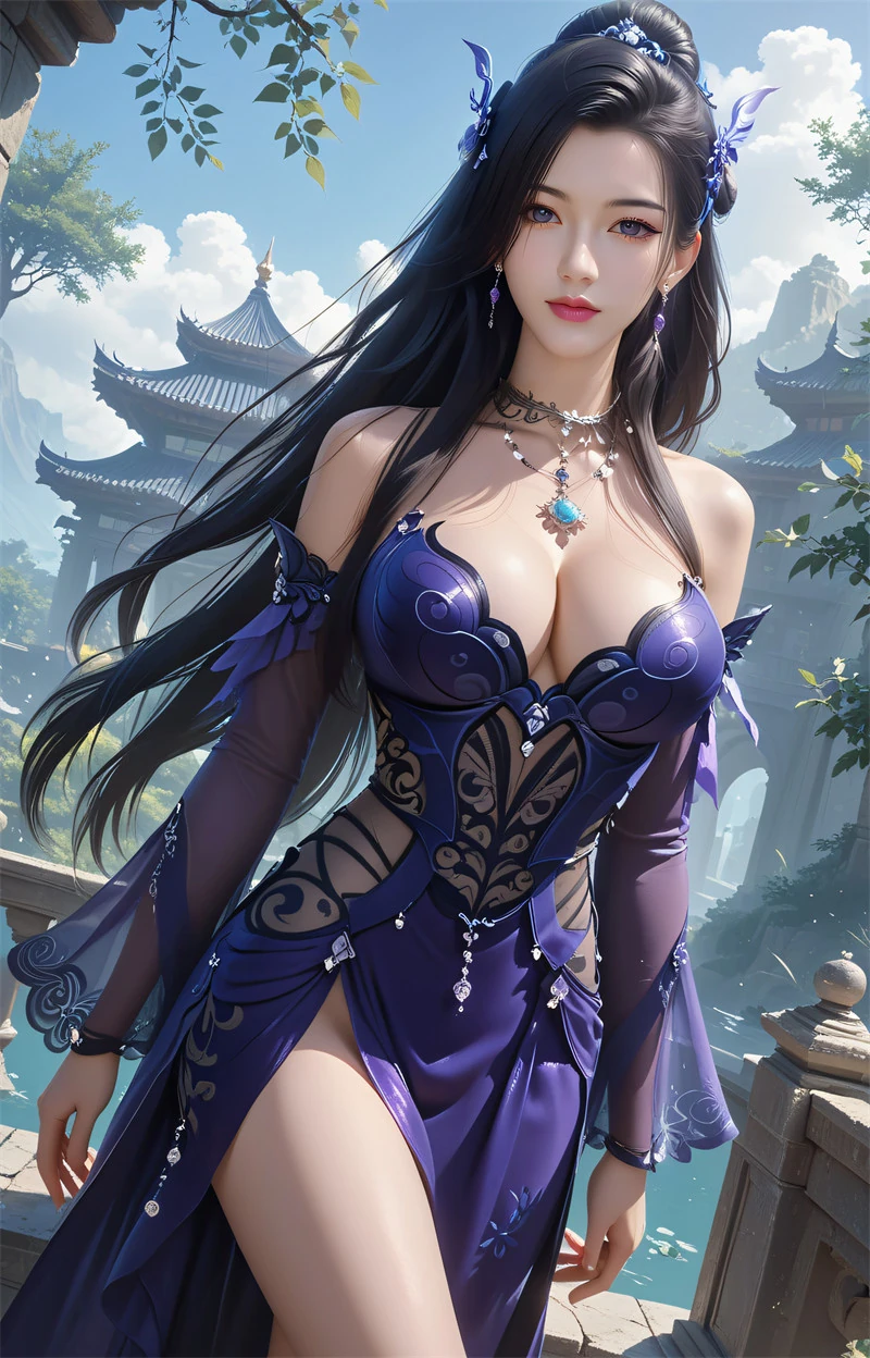 图片[2]-[第1383期-天行九歌-潮女妖] 涩涩-晚漫-共享AI国漫精致绘画AI高清视频