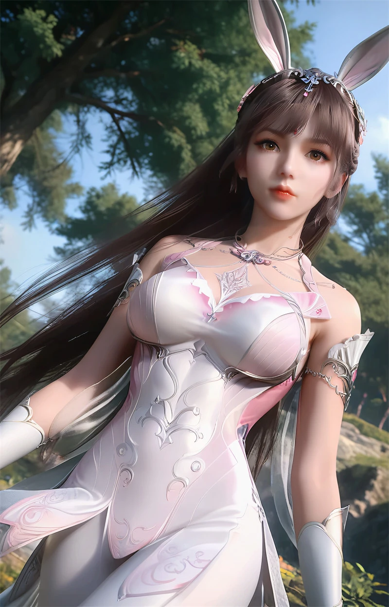 [第1344期-斗罗大陆-小舞] 兔耳翘臀-晚漫-共享AI国漫精致绘画AI高清视频