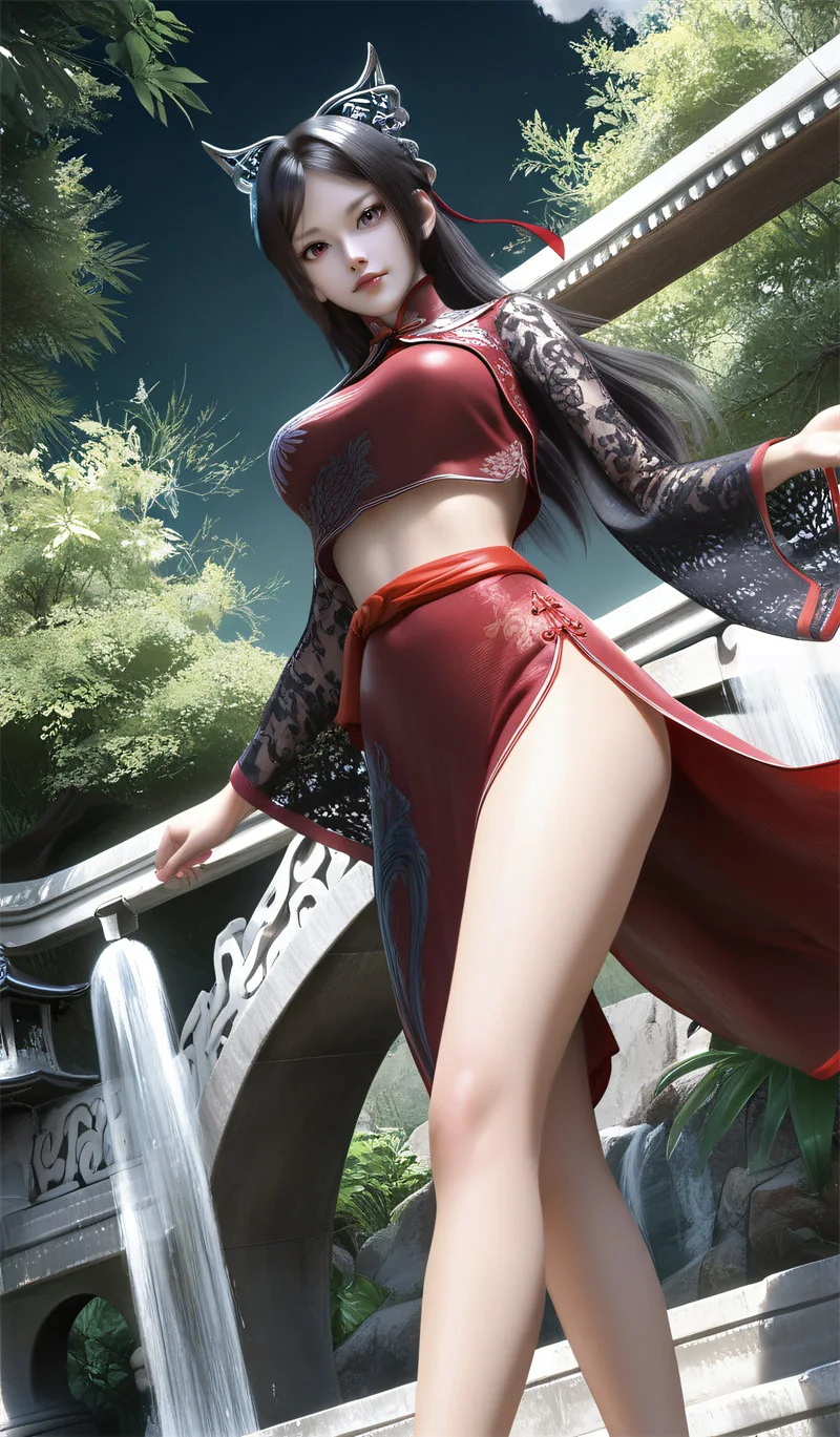 [第1453期-少年歌行-慕雨墨] 巨大挺拔-晚漫-共享AI国漫精致绘画AI高清视频