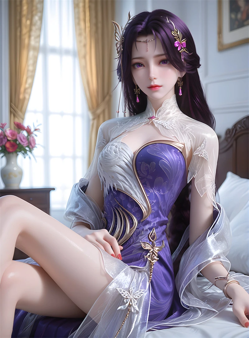 图片[2]-[第1365期-完美世界-云曦] 紫色翘臀-晚漫-共享AI国漫精致绘画AI高清视频