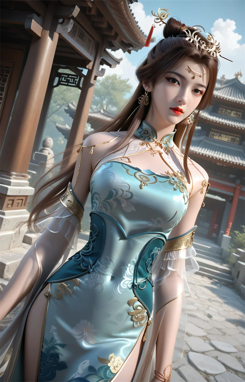 [第1336期-百炼成神-苏灵韵] 婀娜多姿-晚漫-共享AI国漫精致绘画AI高清视频