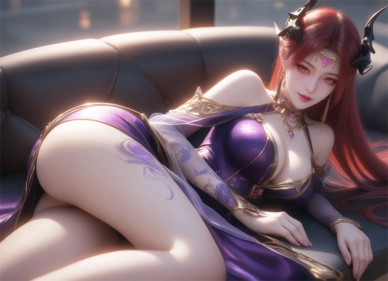 图片[2]-[第1376期-斗破苍穹-凤清儿] 大长腿黑黑-晚漫-共享AI国漫精致绘画AI高清视频