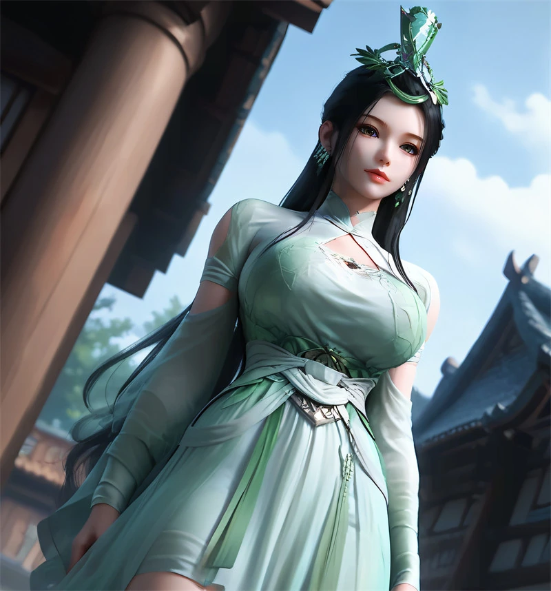 [第1414期-神国之上-陆嫁嫁] 圆润翘臀-晚漫-共享AI国漫精致绘画AI高清视频