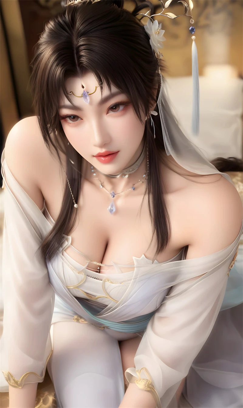 [第1355期-完美世界-邀月公主] 黑丝滑臀-晚漫-共享AI国漫精致绘画AI高清视频