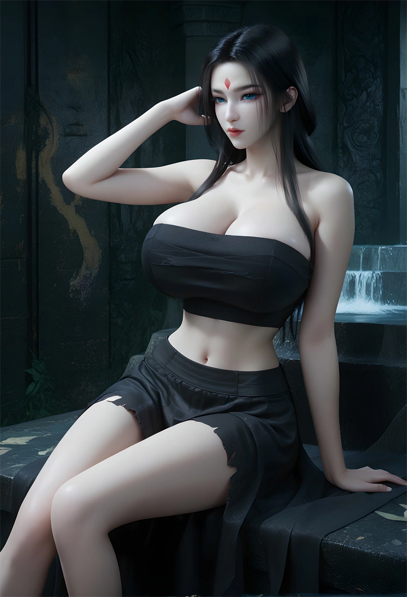 图片[2]-[1660]精致AI绘画-凡人修仙传-尸魈-黑丝捆绑超短裙-晚漫-共享AI国漫精致绘画AI高清视频