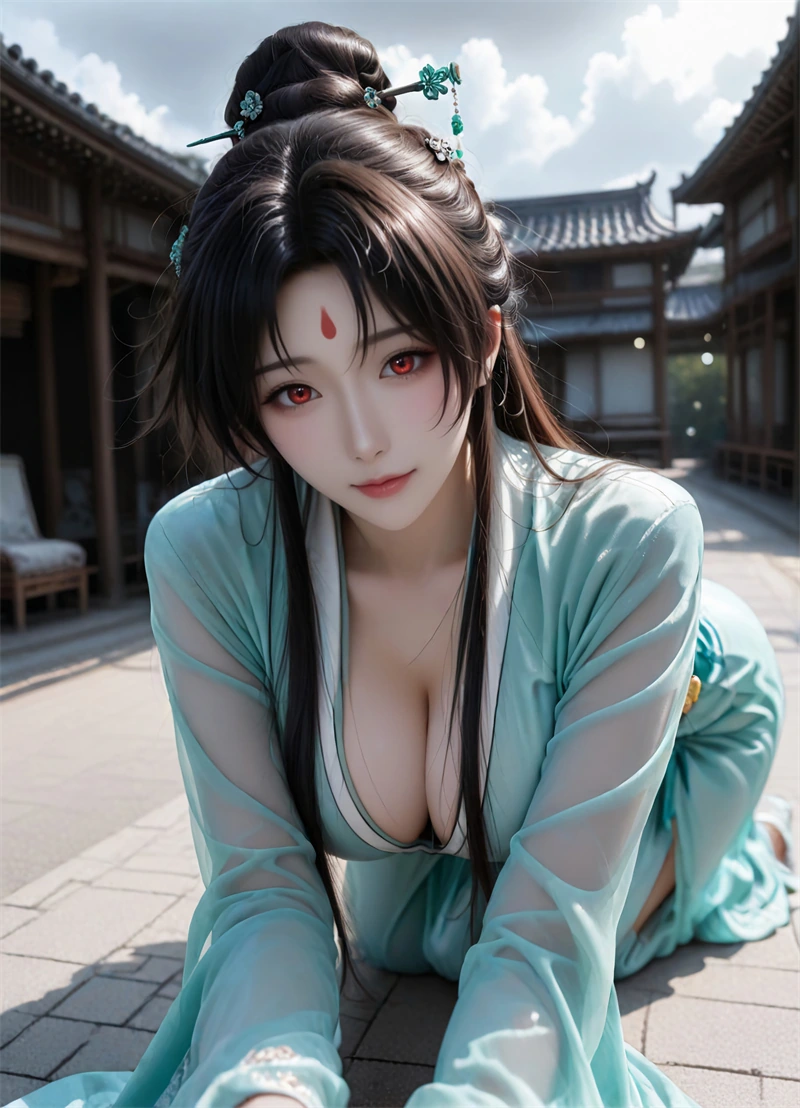 图片[2]-[1710]精致AI绘画-狐妖小红娘-东方淮竹-巨大翘臀-晚漫-共享AI国漫精致绘画AI高清视频