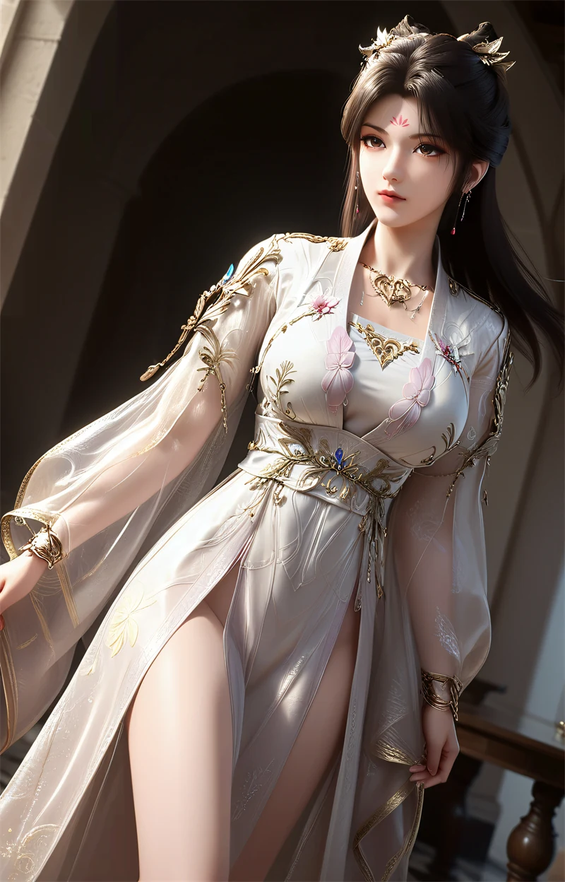 图片[3]-[1662]精致AI绘画-神墓-梦可儿-长裙丝袜巨大-晚漫-共享AI国漫精致绘画AI高清视频