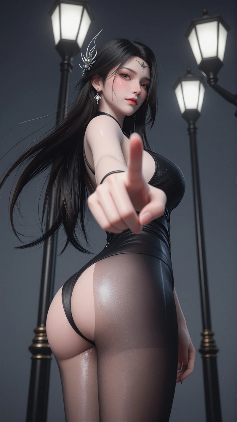 图片[4]-[1661]精致AI绘画-斗破苍穹-玄衣-黑丝情趣古装-晚漫-共享AI国漫精致绘画AI高清视频