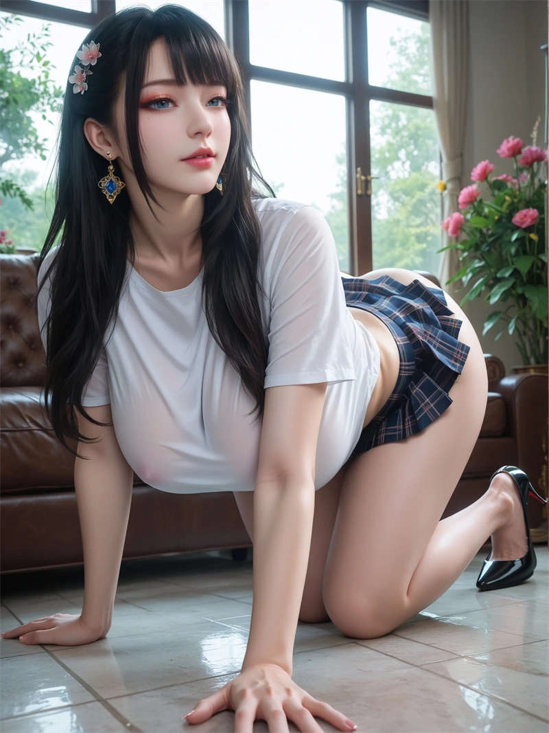 图片[2]-[1594]精致AI绘画-爆爆短裙学妹 [61P]-晚漫-共享AI国漫精致绘画AI高清视频