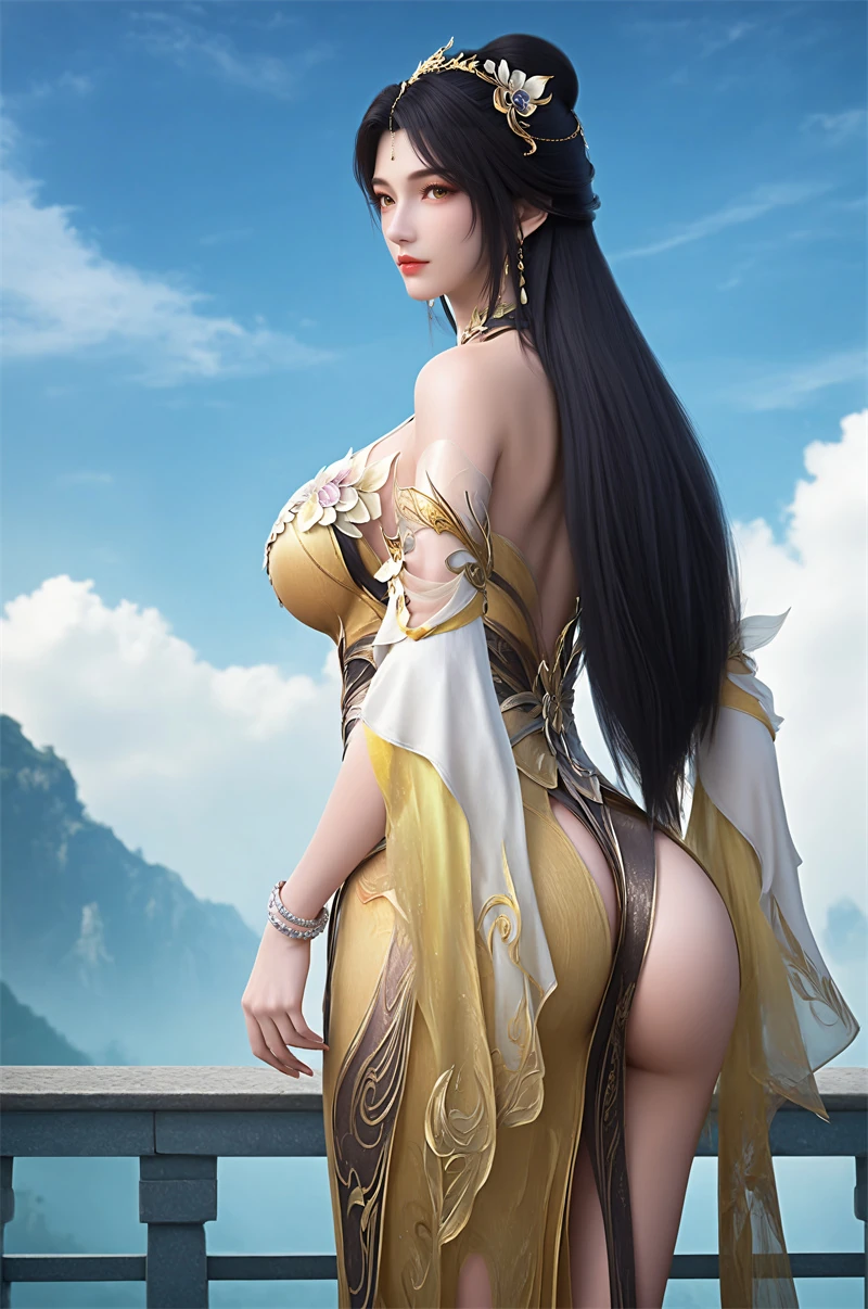 图片[2]-[1538]精致AI绘画-完美世界-王曦-长裙翘臀-晚漫-共享AI国漫精致绘画AI高清视频