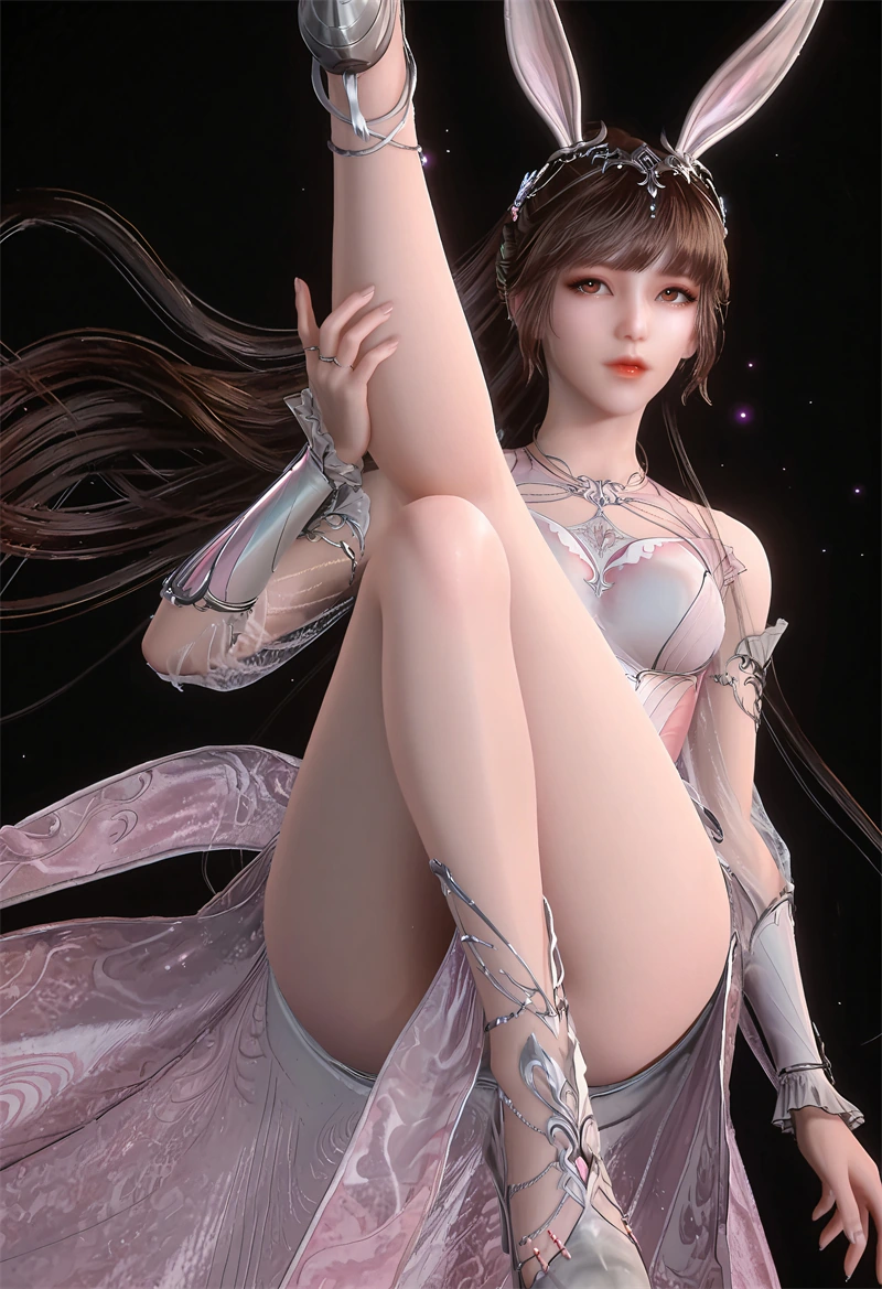 [1582]精致AI绘画-斗罗大陆-小舞-兔耳朵-晚漫-共享AI国漫精致绘画AI高清视频