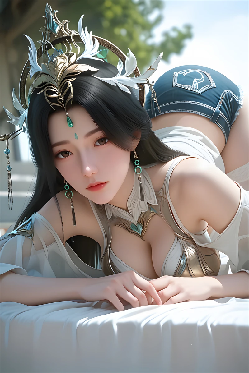 图片[4]-[1633]精致AI绘画-完美世界-柳神-紧致牛仔裤-晚漫-共享AI国漫精致绘画AI高清视频