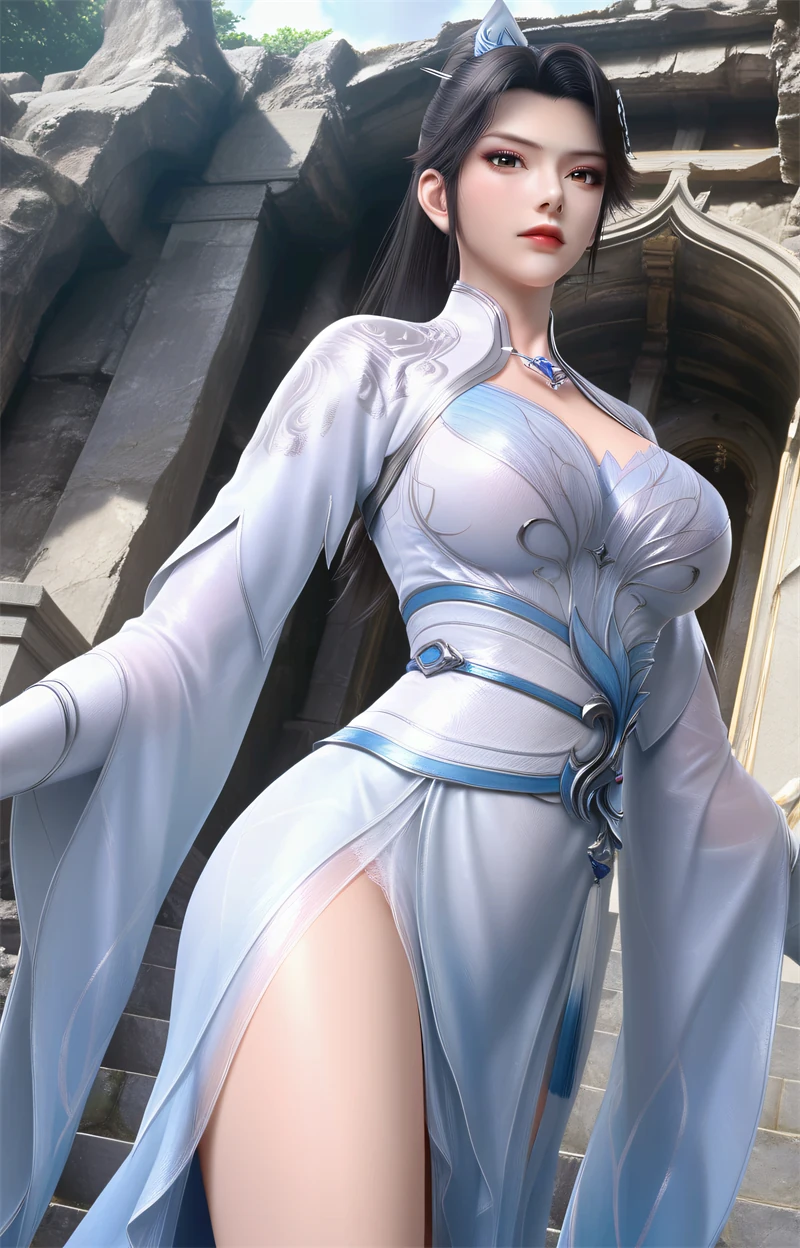 [1723]精致AI绘画-斗破苍穹-青仙子-巨乳涩涩-晚漫-共享AI国漫精致绘画AI高清视频