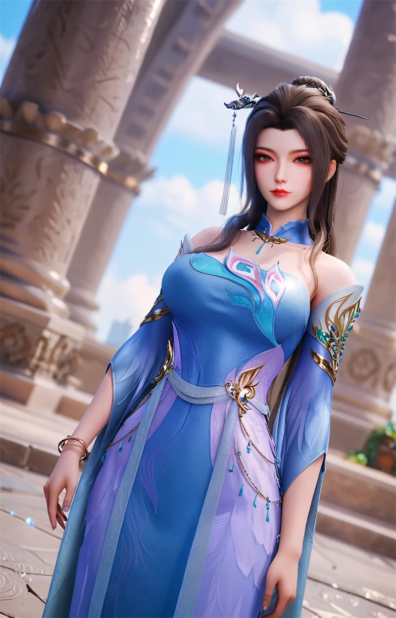 [1745]精致AI绘画-逆天至尊-南宫玉沁-巨乳圆臀-晚漫-共享AI国漫精致绘画AI高清视频