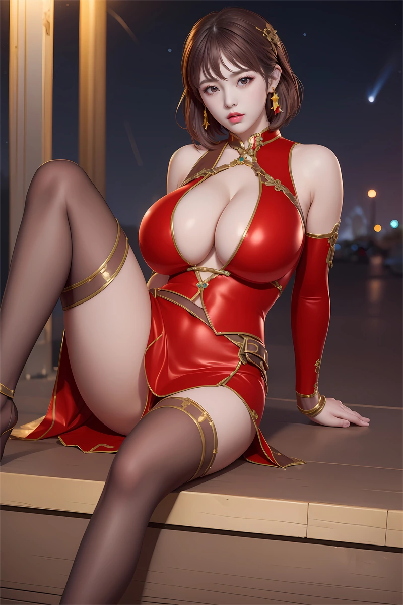 [1751]精致AI绘画-穿越火线-妲己-黑丝皮衣-晚漫-共享AI国漫精致绘画AI高清视频