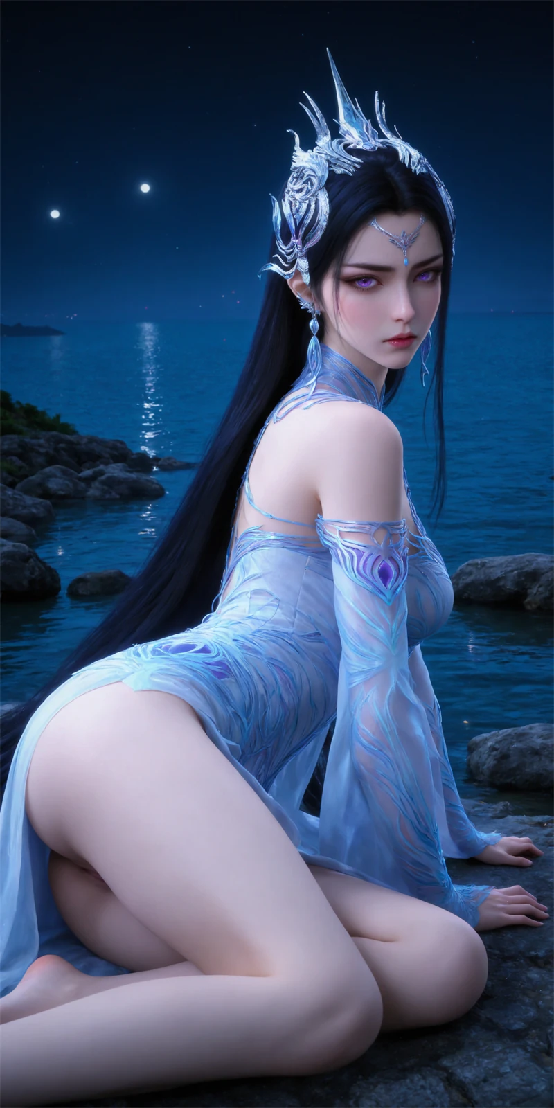 图片[2]-[1766]精致AI绘画-神国之上-叶婵宫-小巧翘臀-晚漫-共享AI国漫精致绘画AI高清视频