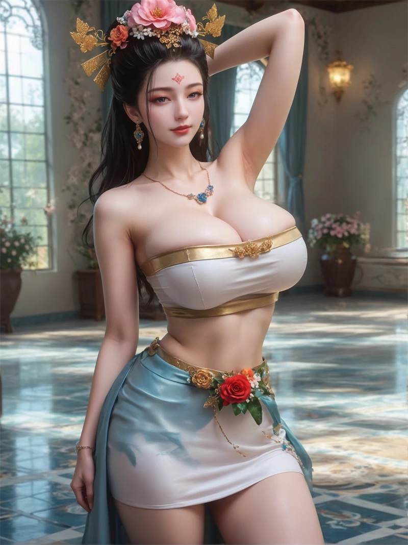 图片[2]-[1630]精致AI绘画-烟云十六声-醉花阴-婀娜多姿-晚漫-共享AI国漫精致绘画AI高清视频