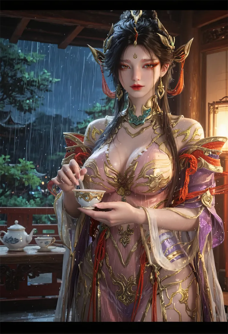 图片[2]-[1906]精致AI绘画-永劫无间-南宫锦-长裙巨大翘臀-晚漫-共享AI国漫精致绘画AI高清视频