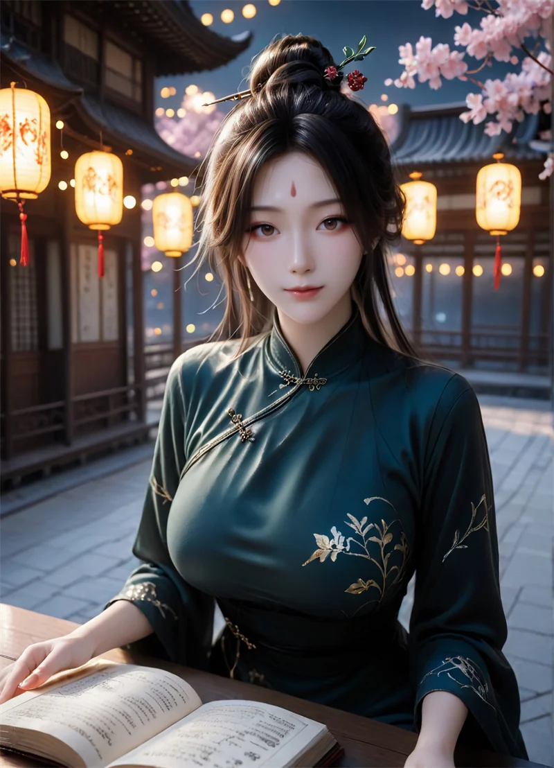 [1929]精致AI绘画-凡人修仙传-双剑侍女-巨乳旗袍-晚漫-共享AI国漫精致绘画AI高清视频