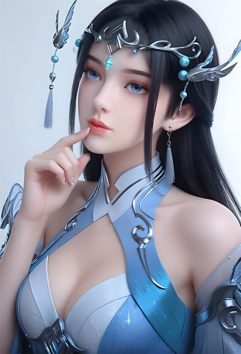 [1811]精致AI绘画-星辰变-姜妍-白嫩丝袜长裙-晚漫-共享AI国漫精致绘画AI高清视频