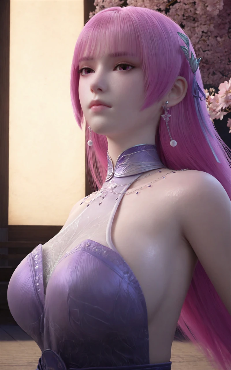 [1908]精致AI绘画-妖神记-叶紫芸-巨大白嫩紫发-晚漫-共享AI国漫精致绘画AI高清视频