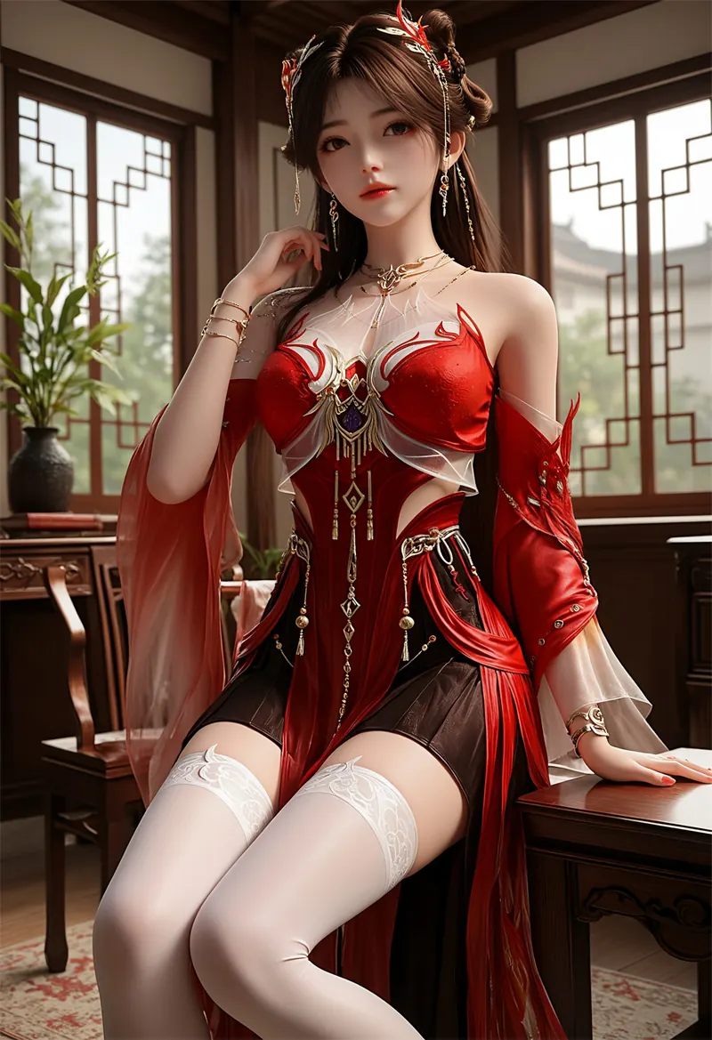 图片[2]-[1957]精致AI绘画-完美世界-火灵儿-巨乳丝袜调教-晚漫-共享AI国漫精致绘画AI高清视频