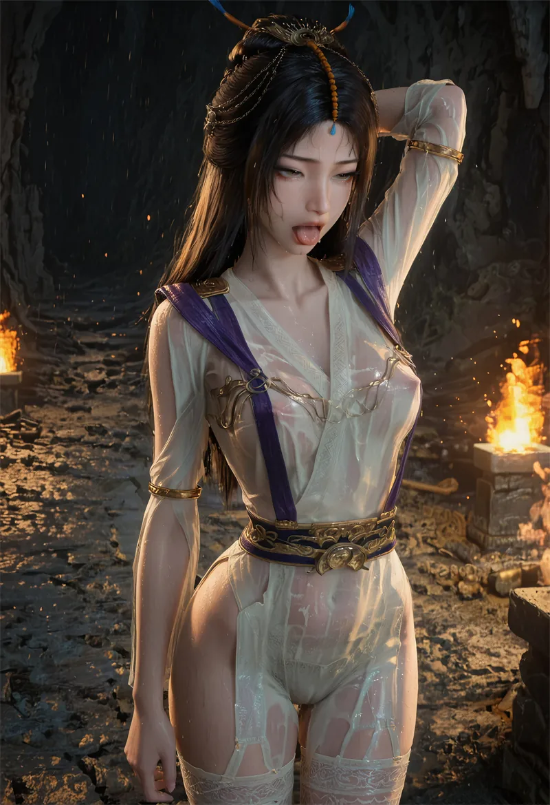 图片[2]-[1919]精致AI绘画-凡人修仙传-柳玉-情趣大长腿-晚漫-共享AI国漫精致绘画AI高清视频