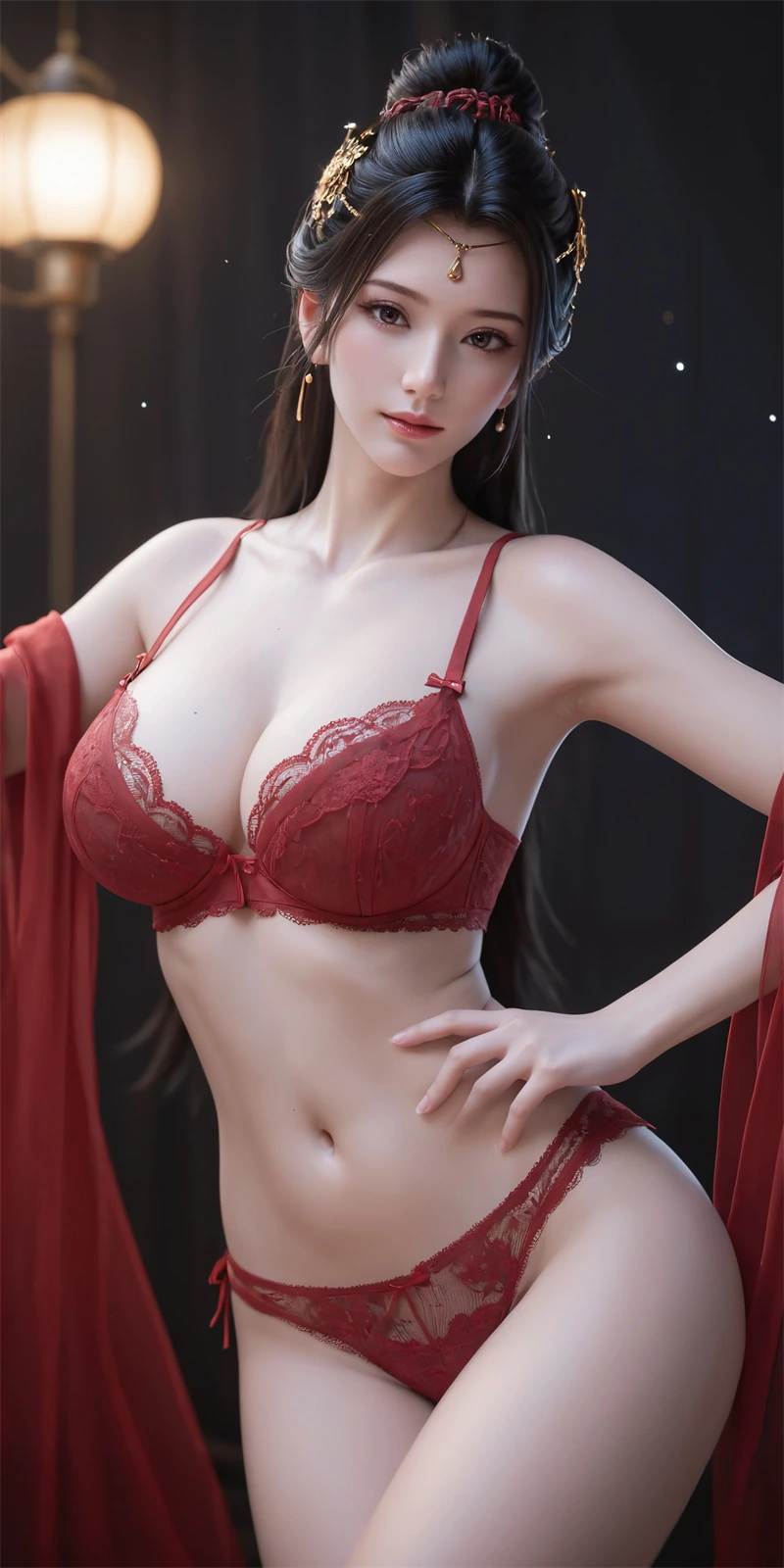 图片[2]-[1893]精致AI绘画-王者荣耀-貂蝉-雪白弹力胸-晚漫-共享AI国漫精致绘画AI高清视频