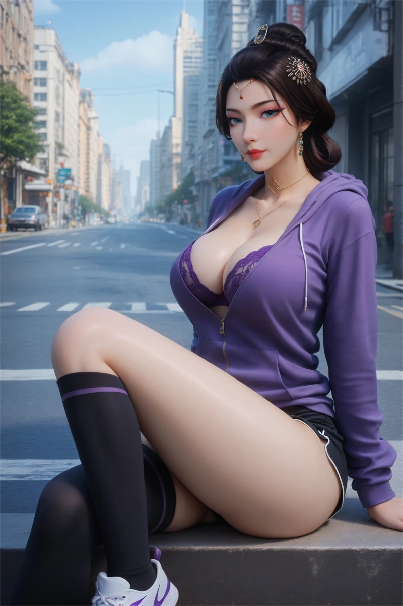 [1797]精致AI绘画-凡人修仙传-范静梅-健身服黑丝-晚漫-共享AI国漫精致绘画AI高清视频