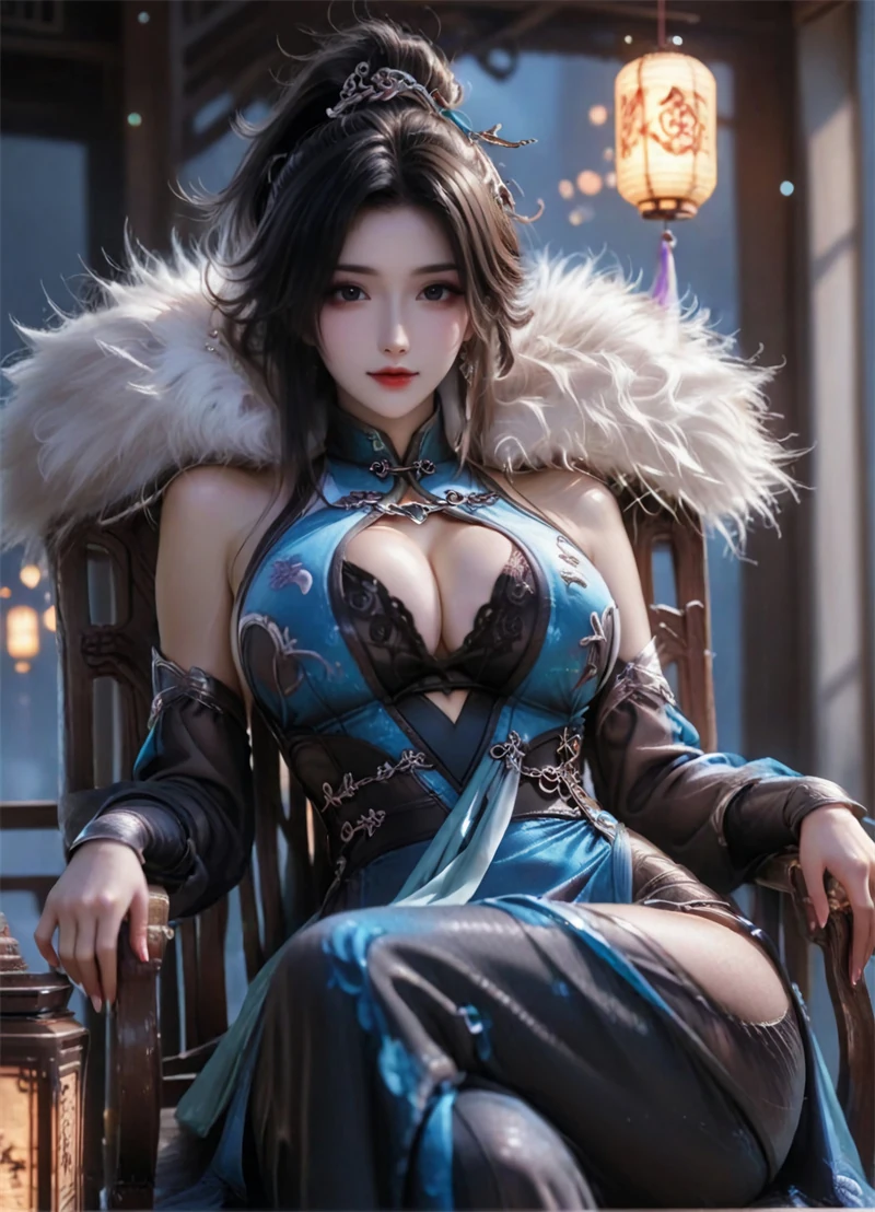 [1944]精致AI绘画-王者荣耀-甄姬-制服涩涩-晚漫-共享AI国漫精致绘画AI高清视频