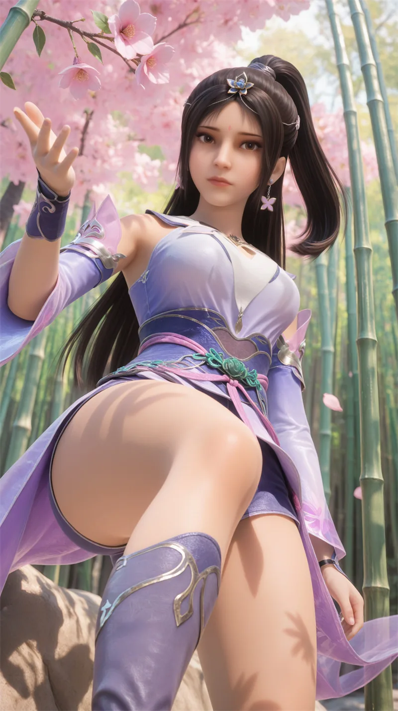 图片[2]-[2042]精致AI绘画-画江湖之不良人-陆林轩-竹林激情-晚漫-共享AI国漫精致绘画AI高清视频