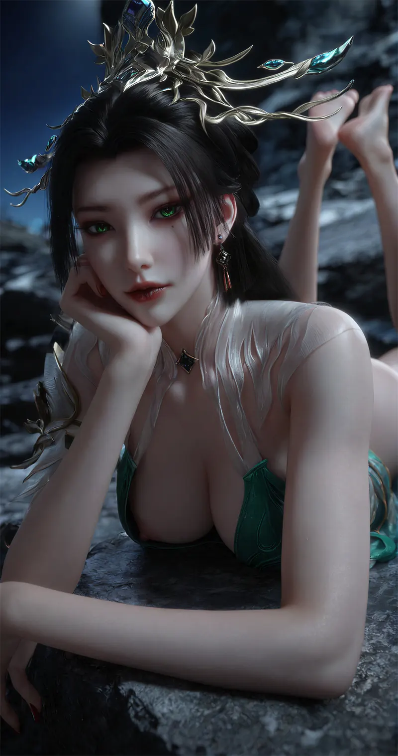 [2079]精致AI绘画-百炼成神-青萝-诱惑写真-晚漫-共享AI国漫精致绘画AI高清视频