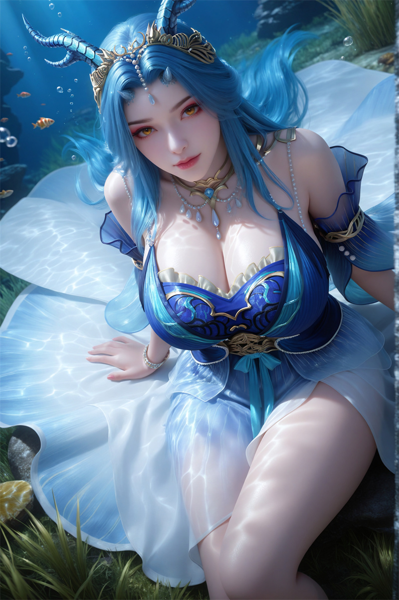 [1995]精致AI绘画-完美世界-龙女-巨乳写真-晚漫-共享AI国漫精致绘画AI高清视频