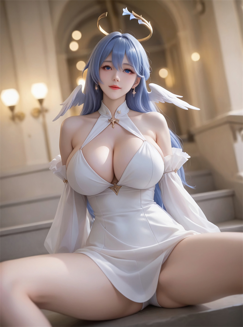 [1987]精致AI绘画-崩坏：星穹铁道-知更鸟-巨乳天使-晚漫-共享AI国漫精致绘画AI高清视频