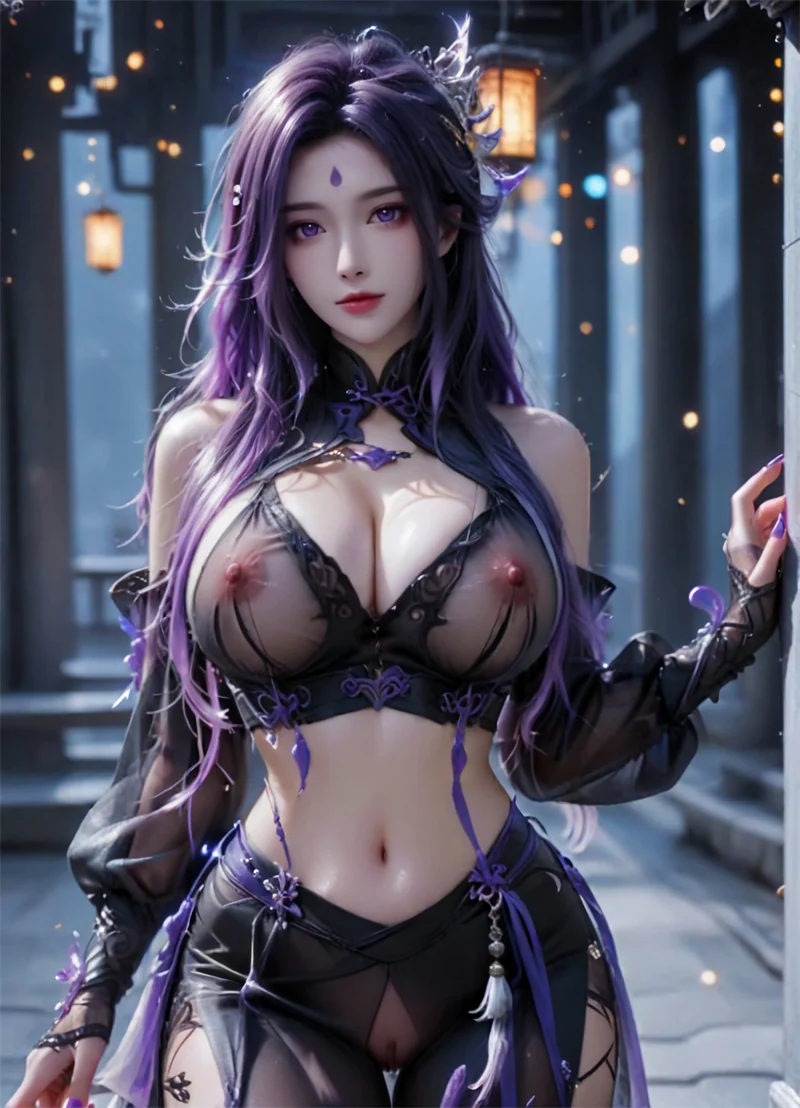 图片[2]-[2092]精致AI绘画-王者荣耀-阿轲-情趣诱惑-晚漫-共享AI国漫精致绘画AI高清视频