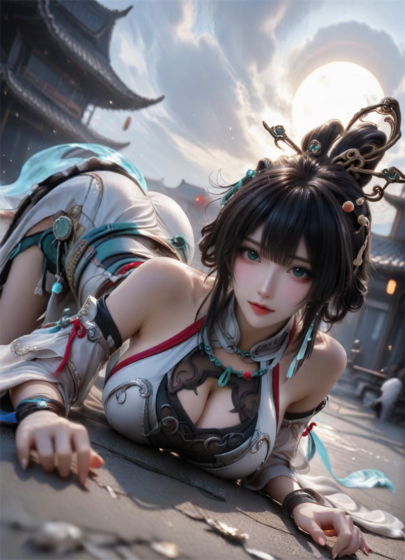 图片[2]-[2031]精致AI绘画-王者荣耀-离恨烟-巨乳制服-晚漫-共享AI国漫精致绘画AI高清视频