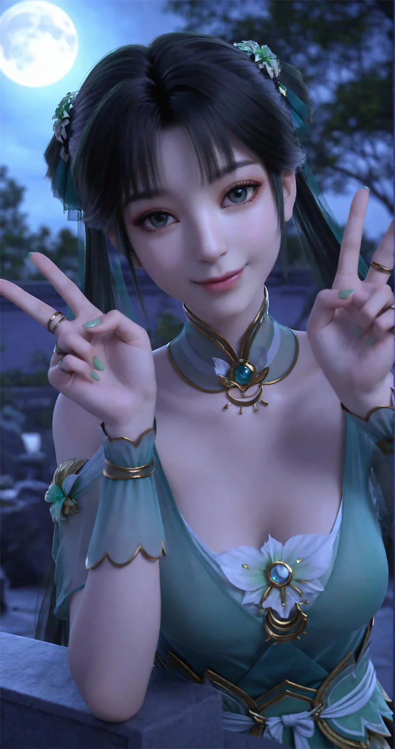 [2021]精致AI绘画-诛仙-碧瑶-双马尾萝莉-晚漫-共享AI国漫精致绘画AI高清视频